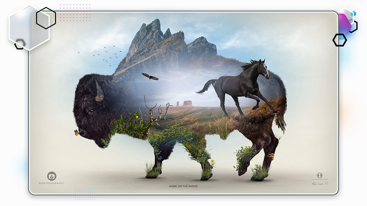 Featured work - Artwork for Desktopography release