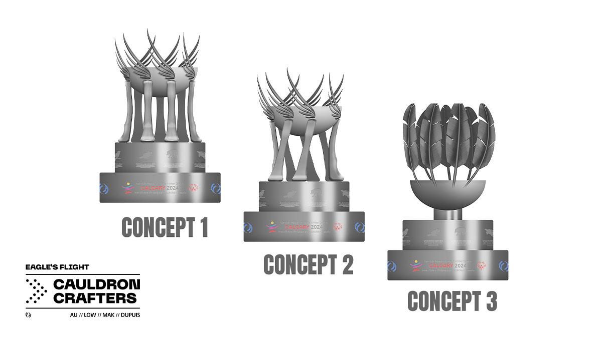 Various iterations of early-stage cauldron deesigns