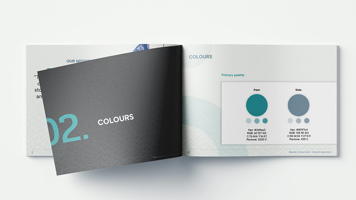 Colour definitions in brand guidelines