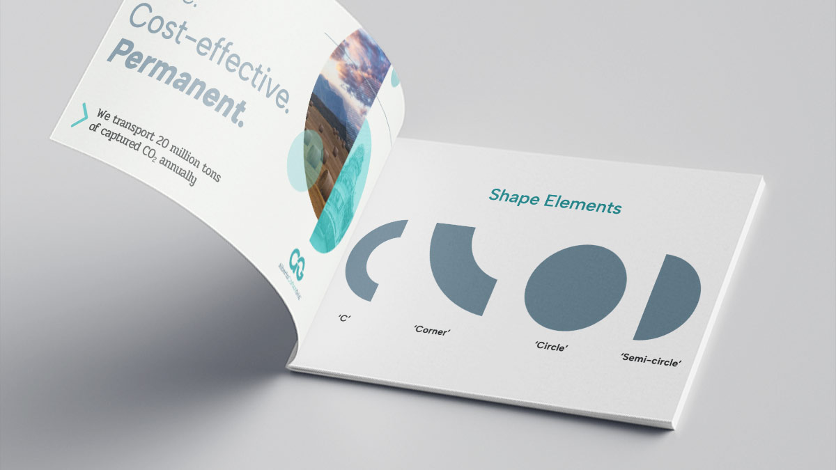 Use of shapes in brand guidelines